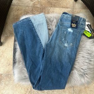 NWT Indigo Rein flare leg high rise jeans